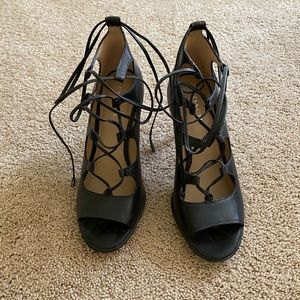 Coach lace up Heel